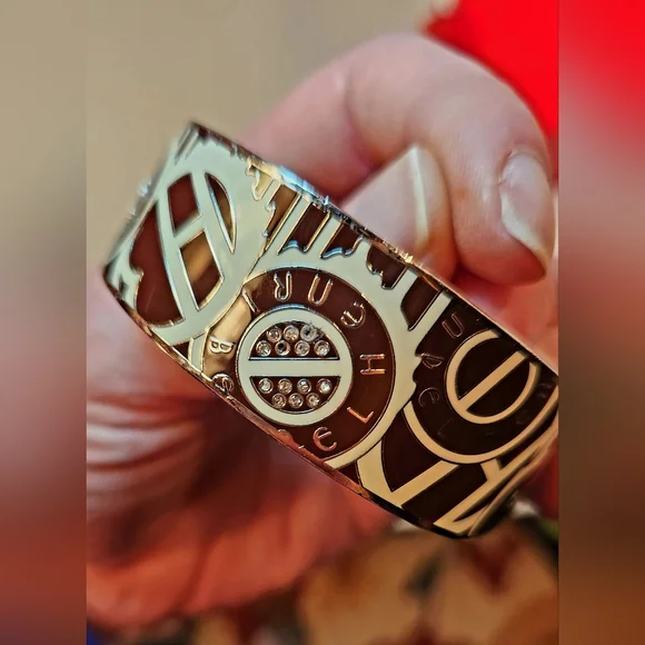 Henri bendel brown and cream color bangle bracelet - Picture 4 of 5